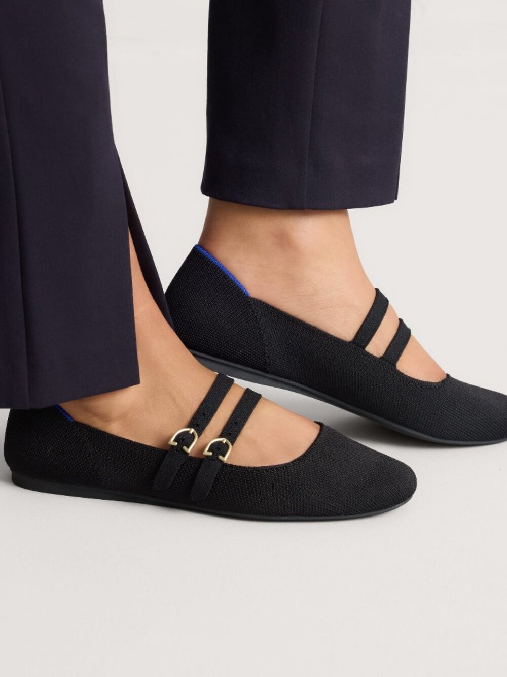 Rothy's The Double Buckle Mary Jane - Black Size 9 - Picture 2 of 3